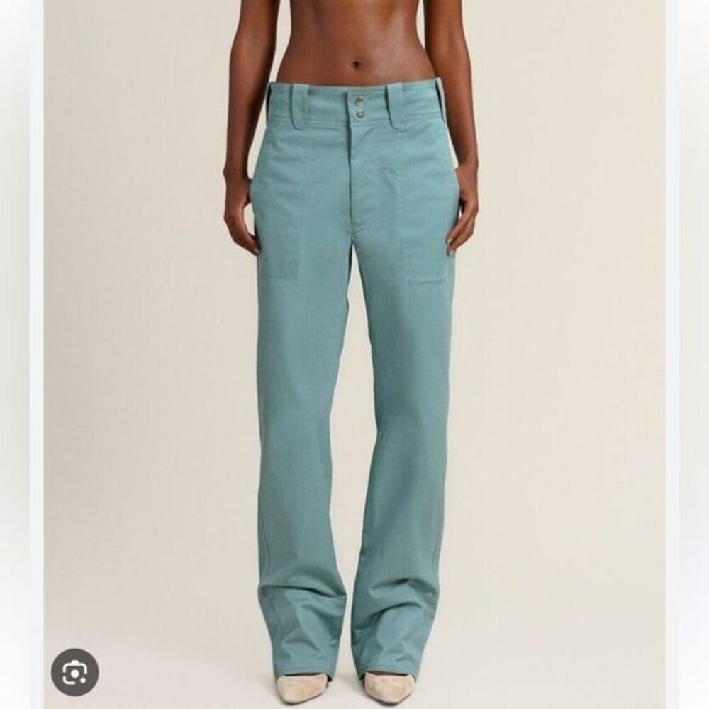 Orseund Iris Women's M Le Carpenter Pants Parisian Blue Coastal Relaxed Fit‎ New